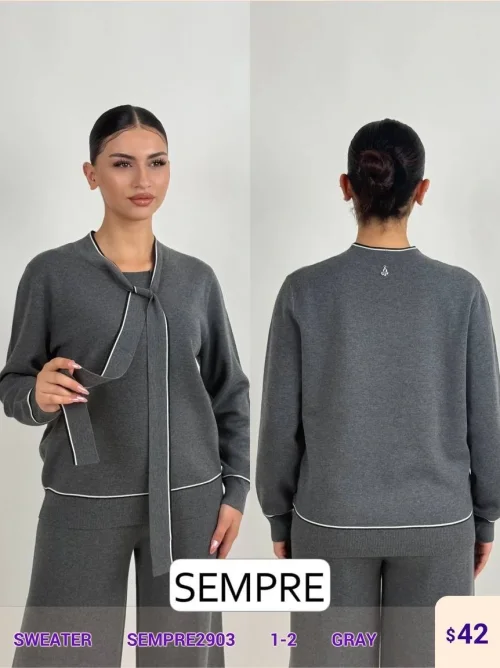 Свитер Sempre (Gray, модель SEMPRE2903) оптом