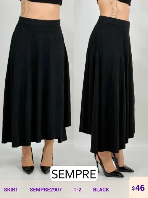 Юбка Sempre (Black, модель SEMPRE2907) оптом