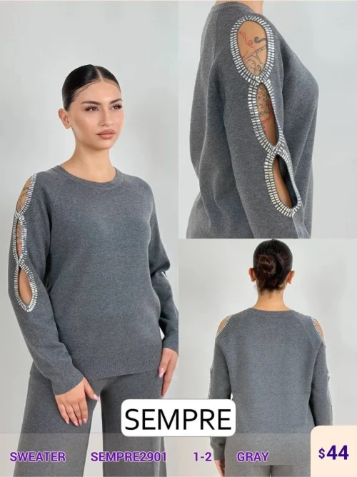 Свитер Sempre (Gray, модель SEMPRE2901) оптом