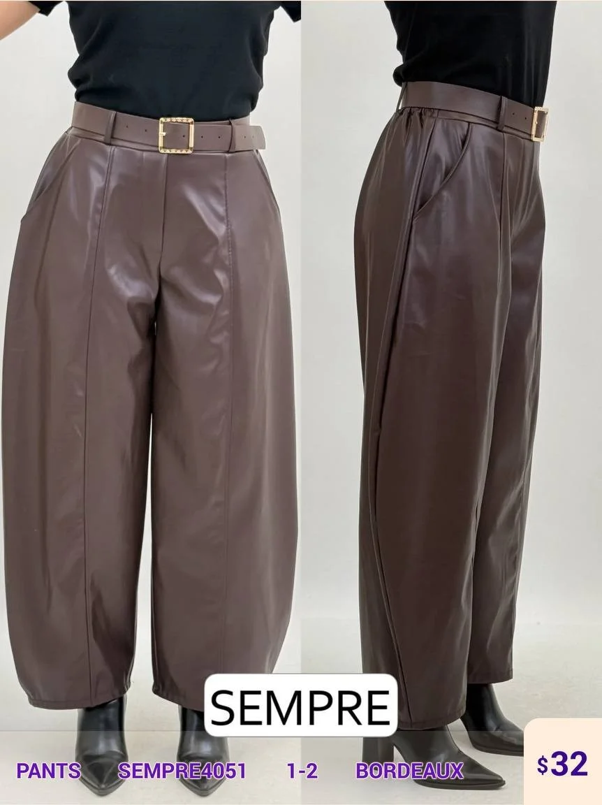 Брюки Sempre (Burgundy, модель SEMPRE4051) оптом