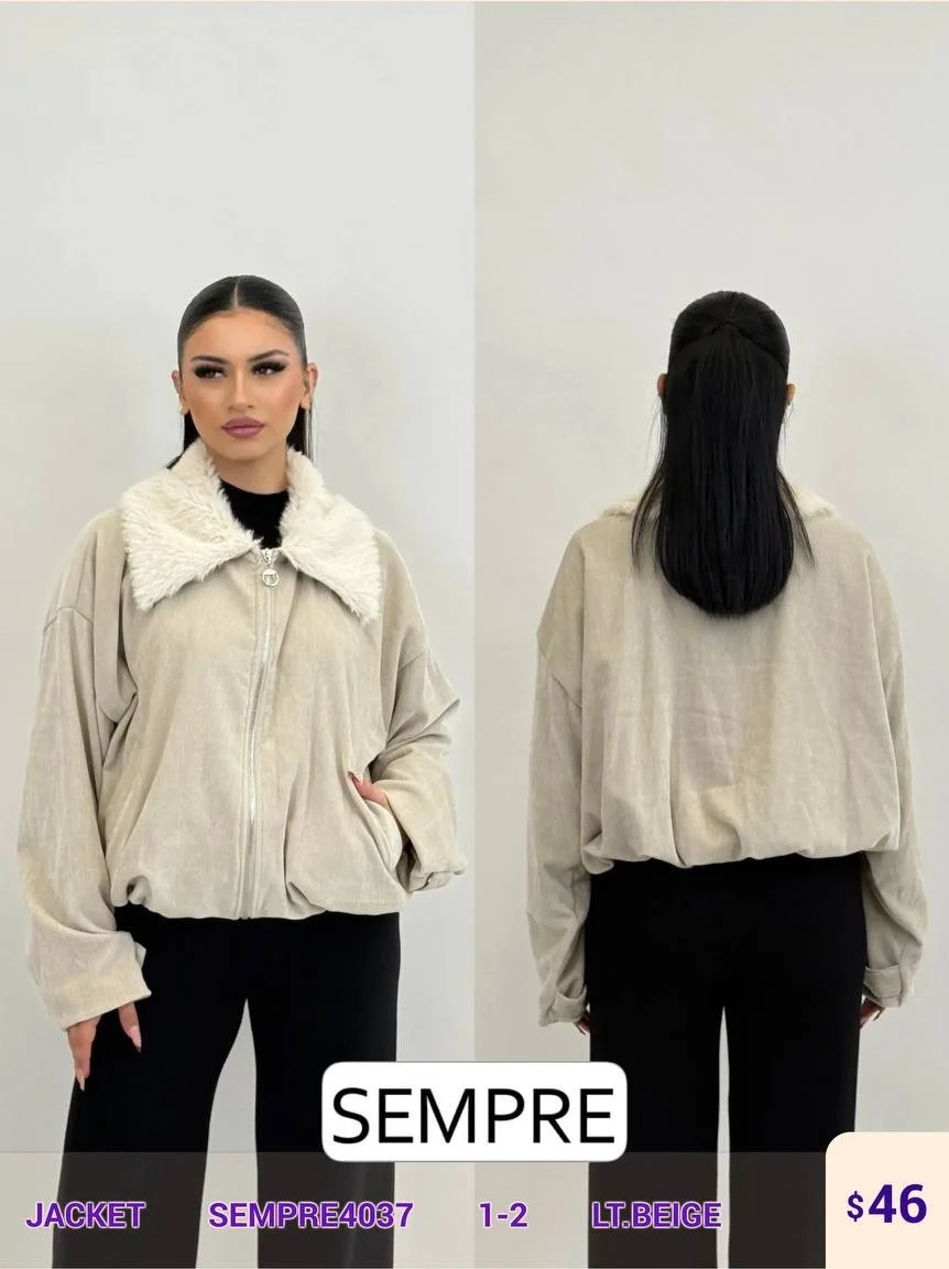 Жакет Sempre (Beige, модель SEMPRE4037) оптом