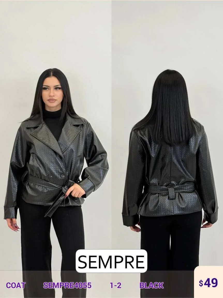 Пальто Sempre (Black, модель SEMPRE4055) оптом