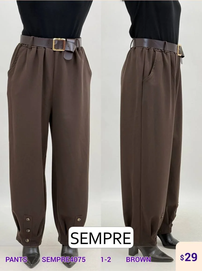 Брюки Sempre (Brown, модель SEMPRE4075) оптом