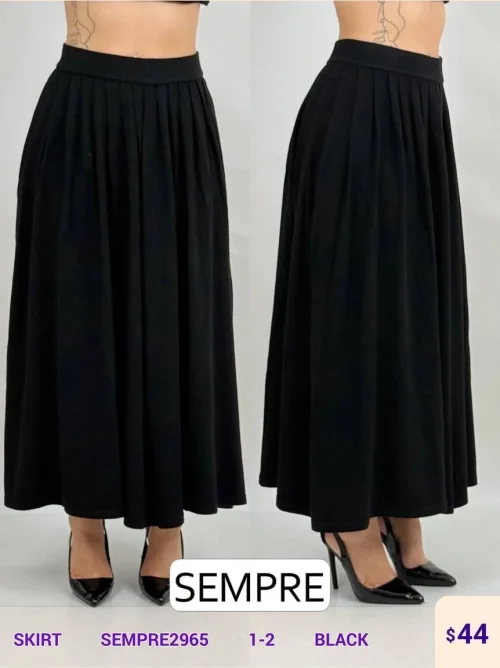 Юбка Sempre (Black, модель SEMPRE2965) оптом