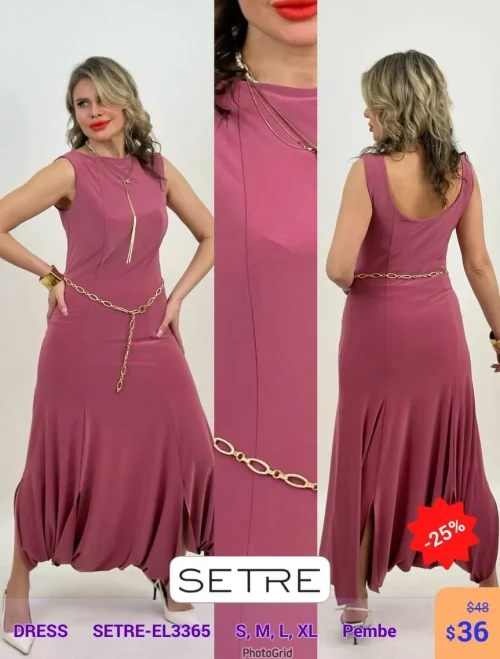 Платье SETRE (Розовый, модель SETRE-EL3365) оптом