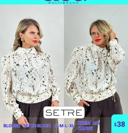 Блузка SETRE (Кремовый, модель SETRE-BL1831) оптом