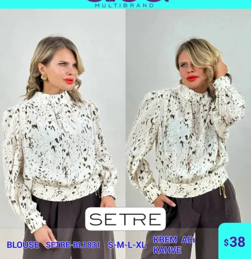 Блузка SETRE (Кремовый, модель SETRE-BL1831) оптом