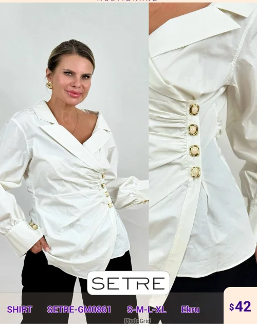 Рубашка SETRE (Cream, модель SETRE-GM0861) оптом