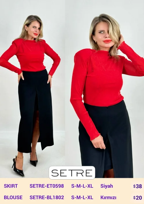 Юбка SETRE (Black, модель SETRE-ET0598) оптом