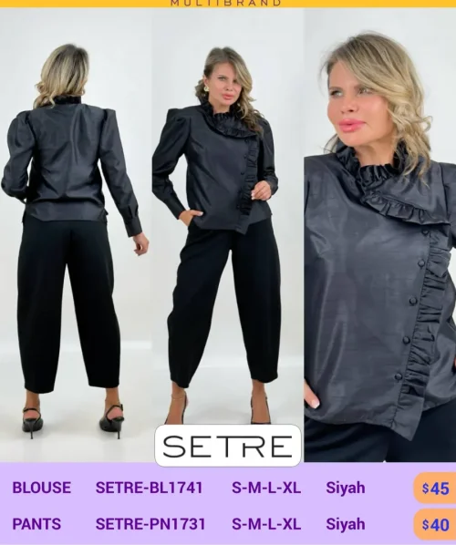 Блузка SETRE (Black, модель SETRE-BL1741) оптом