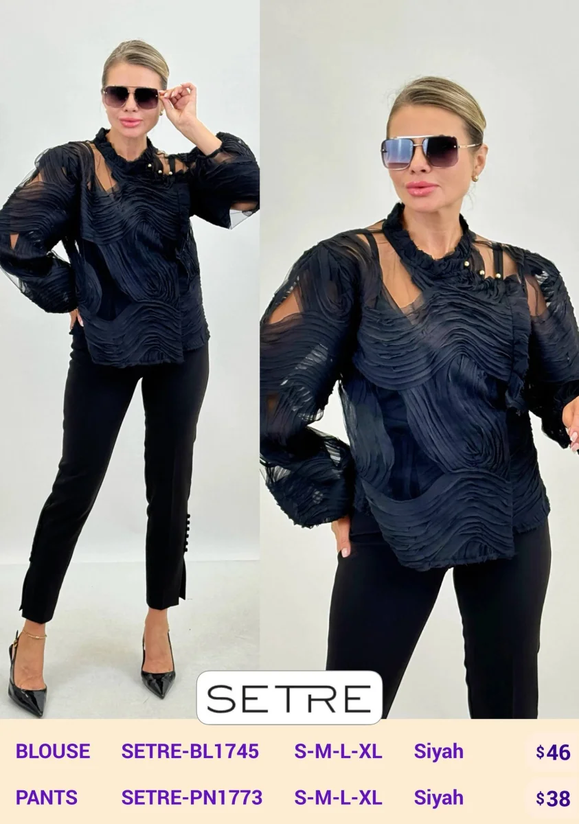 Блузка SETRE (Black, модель SETRE-BL1745) оптом