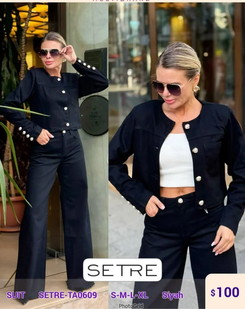 Костюмы и комплекты SETRE (Black, модель SETRE-TA0609) оптом