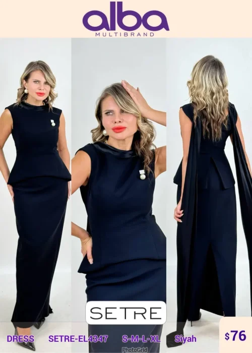 Платье SETRE (Black, модель SETRE-EL4347) оптом