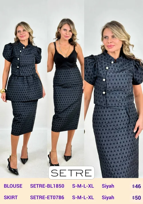 Блузка SETRE (Black, модель SETRE-BL1850) оптом