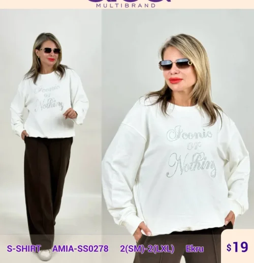 Рубашка SETRE (Cream, модель AMIA-SS0278) оптом