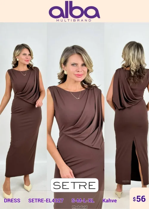 Платье SETRE (Brown, модель SETRE-EL4327) оптом