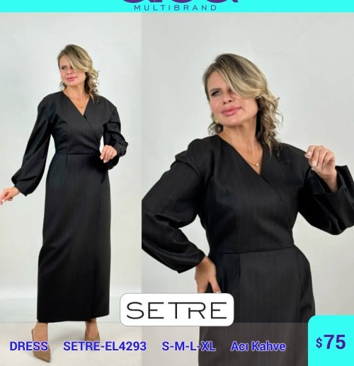 Платье SETRE (Коричневый, модель SETRE-EL4293) оптом