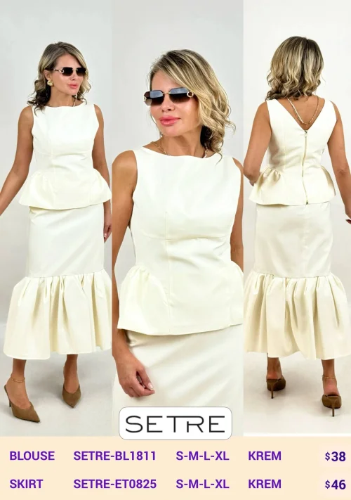 Блузка SETRE (Cream, модель SETRE-BL1811) оптом