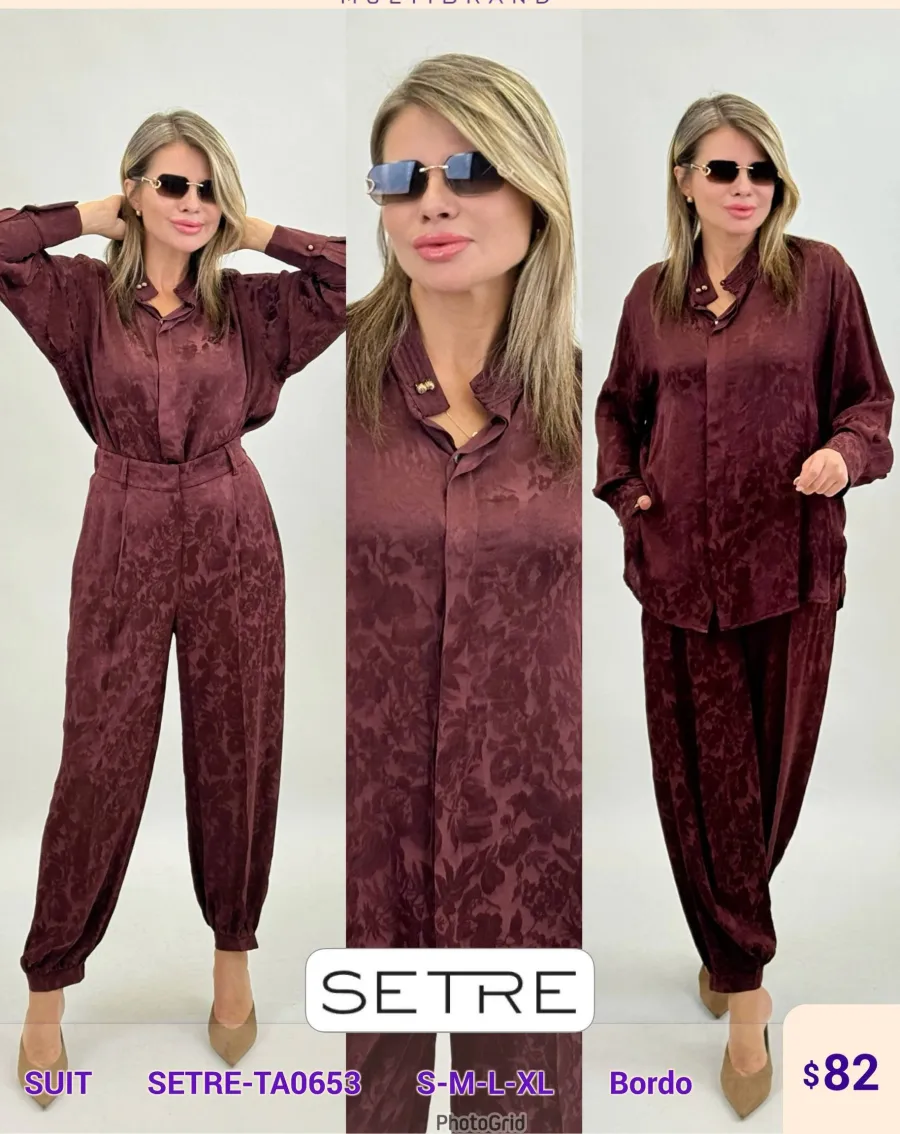 Костюмы и комплекты SETRE (Burgundy, модель SETRE-TA0653) оптом