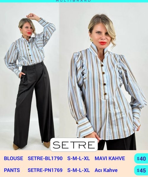 Брюки SETRE (Коричневый, модель SETRE-PN1769) оптом