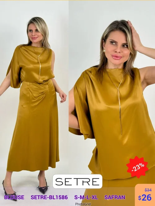 Блузка SETRE (SAFRAN, модель SETRE-BL1586) оптом