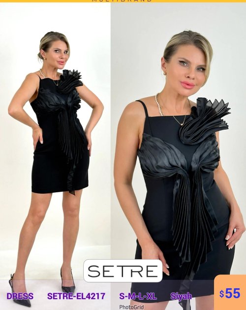 Платье SETRE (Черный, модель SETRE-EL4217) оптом