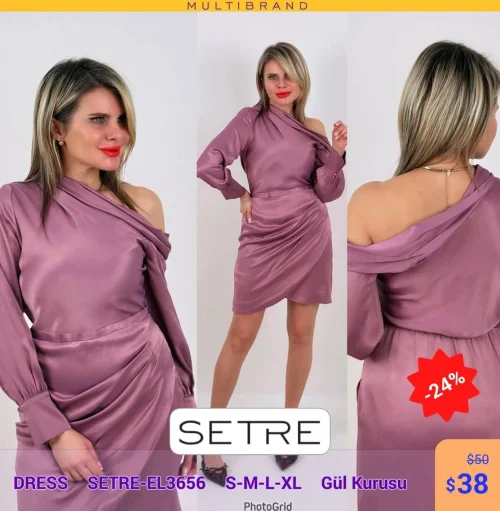 Платье SETRE (Розовый, модель SETRE-EL3656) оптом