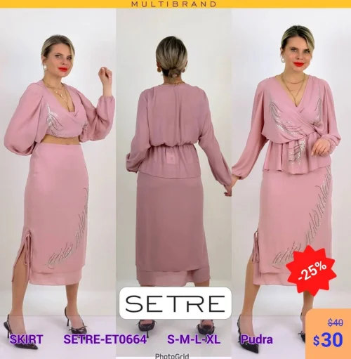 Юбка SETRE (Розовый, модель SETRE-ET0664) оптом