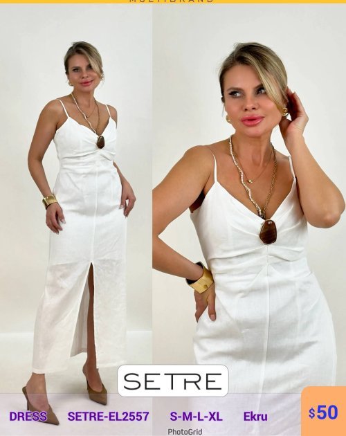 Платье SETRE (Кремовый, модель SETRE-EL2557) оптом