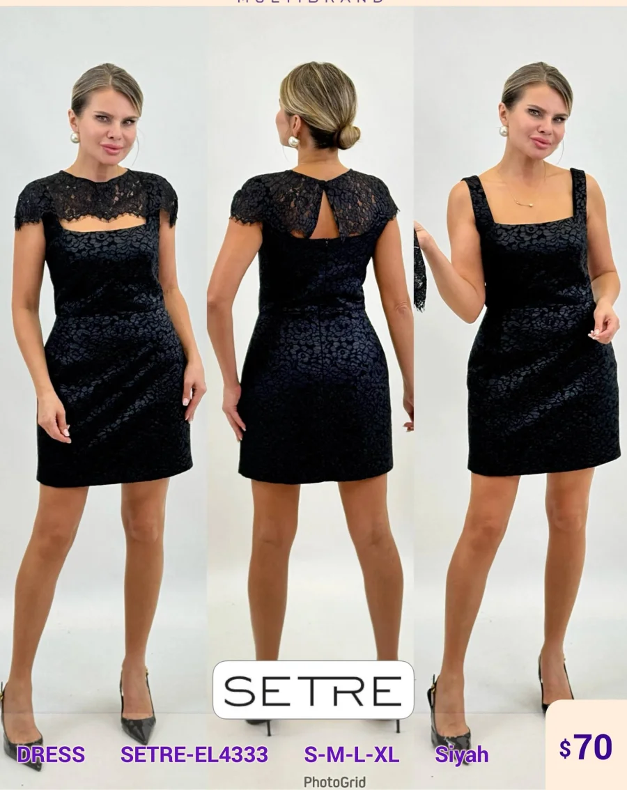 Платье SETRE (Black, модель SETRE-EL4333) оптом