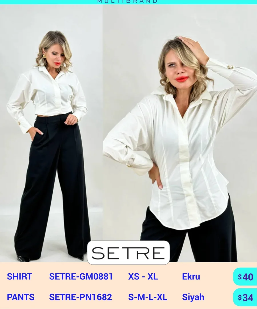 Рубашка SETRE (Cream, модель SETRE-GM0881) оптом