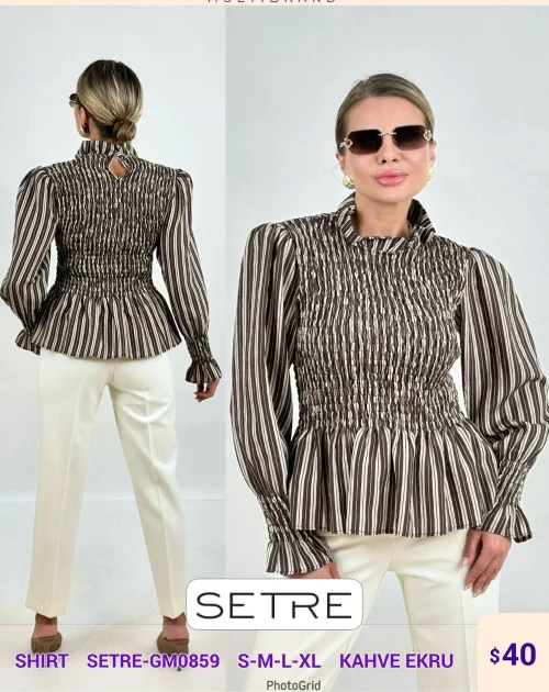 Рубашка SETRE (Brown, модель SETRE-GM0859) оптом