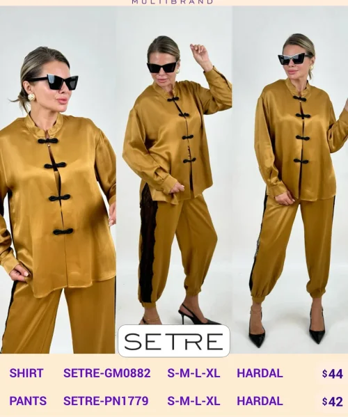 Брюки SETRE (Mustard, модель SETRE-PN1779) оптом