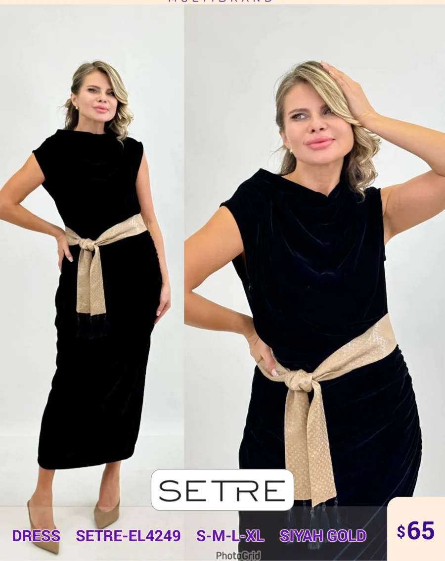 Платье SETRE (Black, модель SETRE-EL4249) оптом