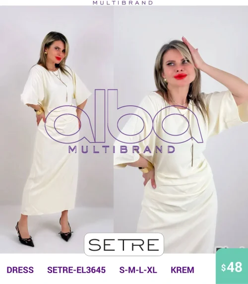 Платье SETRE (Cream, модель SETRE-EL3645) оптом