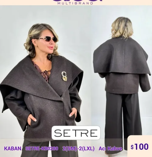 Пальто SETRE (Brown, модель SETRE-KB0280) оптом