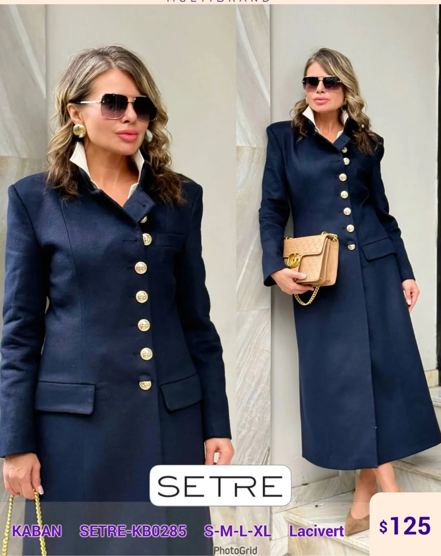 Пальто SETRE (Navy, модель SETRE-KB0285) оптом