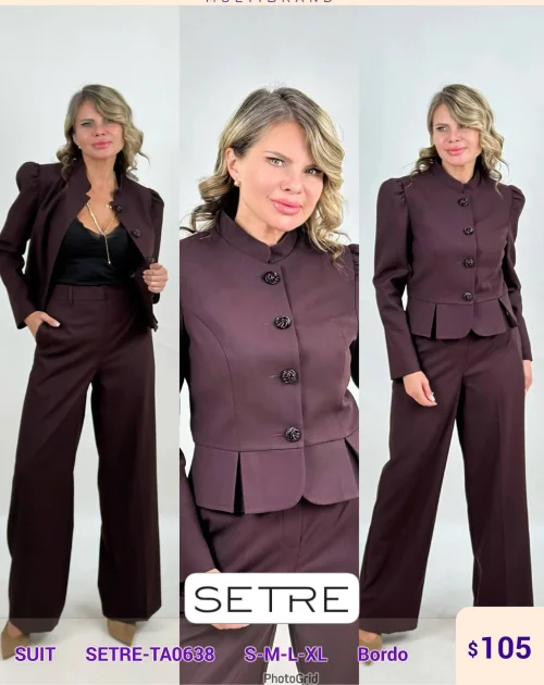 Костюмы и комплекты SETRE (Burgundy, модель SETRE-TA0638) оптом