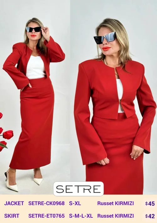 Жакет SETRE (Red, модель SETRE-CK0968) оптом