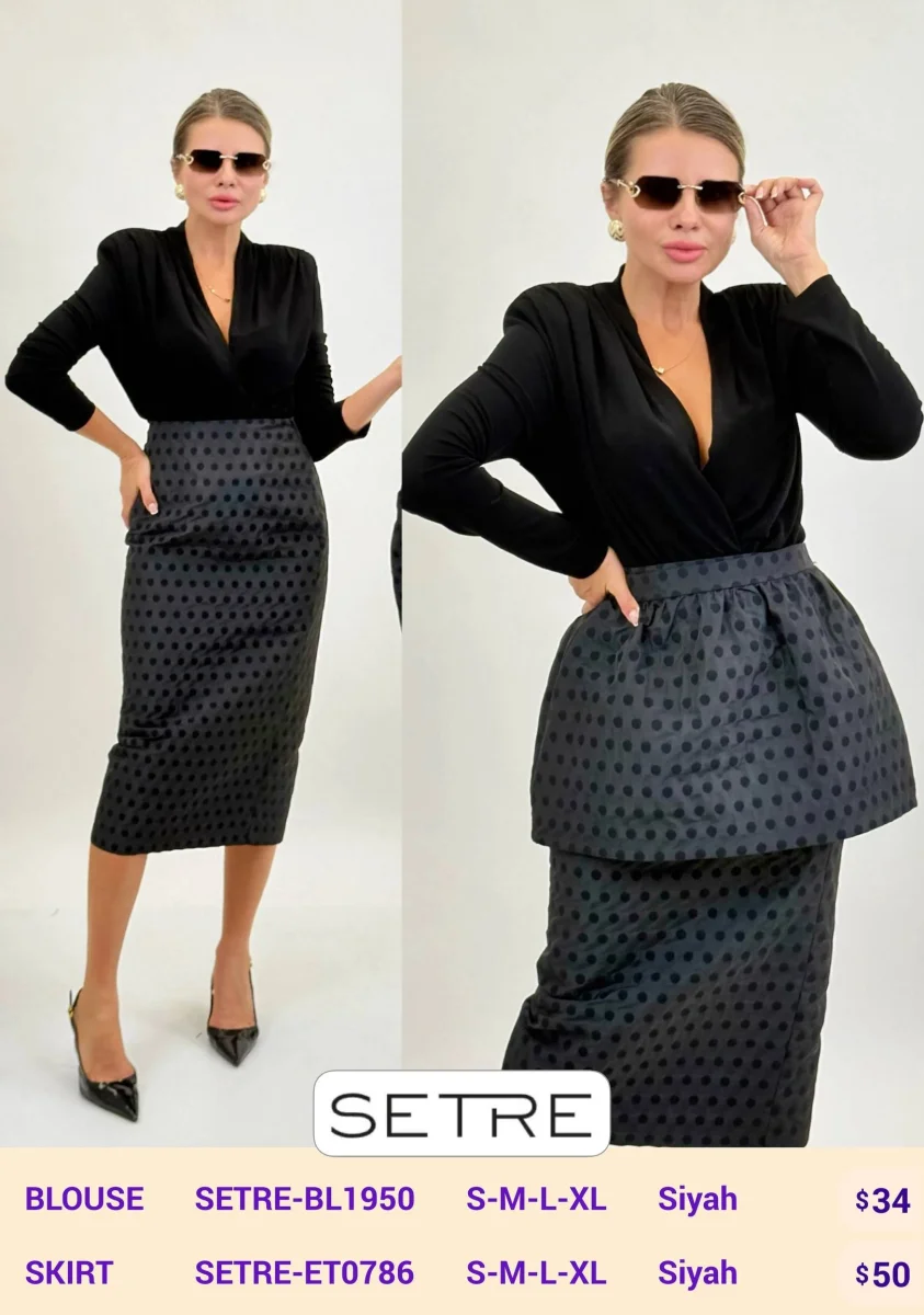 Блузка SETRE (Black, модель SETRE-BL1950) оптом