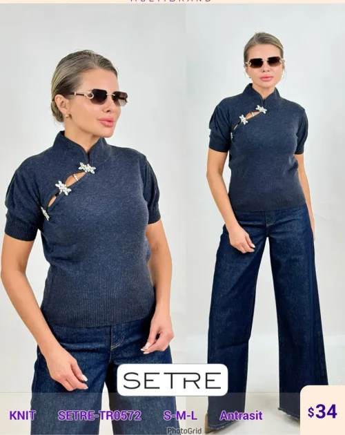Трикотаж SETRE (Dark gray, модель SETRE-TR0572) оптом
