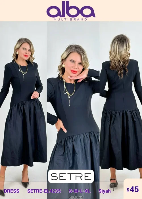 Платье SETRE (Black, модель SETRE-EL4235) оптом