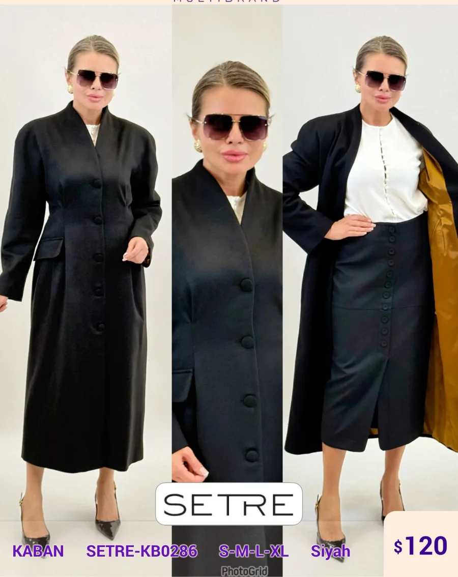 Пальто SETRE (Black, модель SETRE-KB0286) оптом