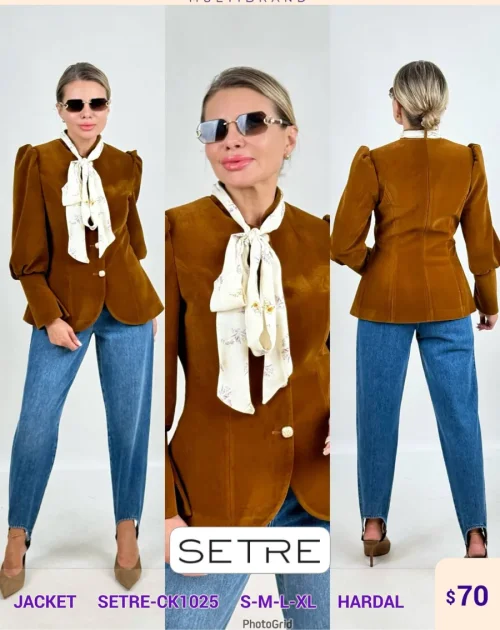 Жакет SETRE (Mustard, модель SETRE-CK1025) оптом