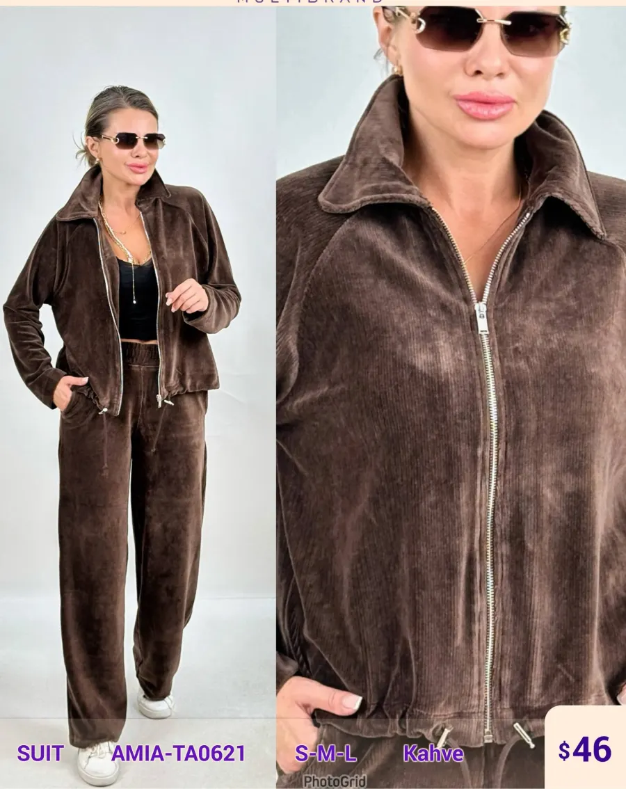 Костюмы и комплекты SETRE (Brown, модель AMIA-TA0621) оптом