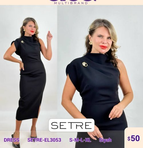 Платье SETRE (Черный, модель SETRE-EL3053) оптом