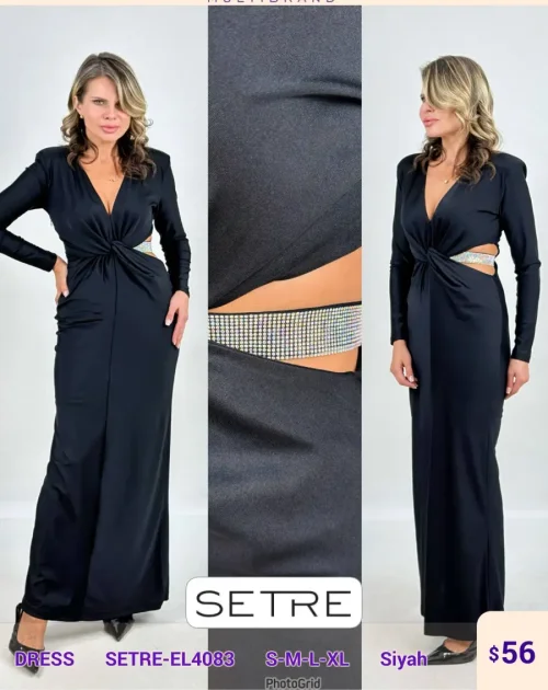 Платье SETRE (Black, модель SETRE-EL4083) оптом