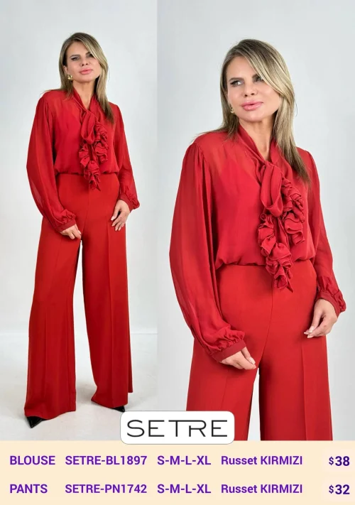 Блузка SETRE (Red, модель SETRE-BL1897S) оптом