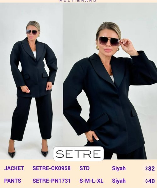 Брюки SETRE (Черный, модель SETRE-PN1731) оптом