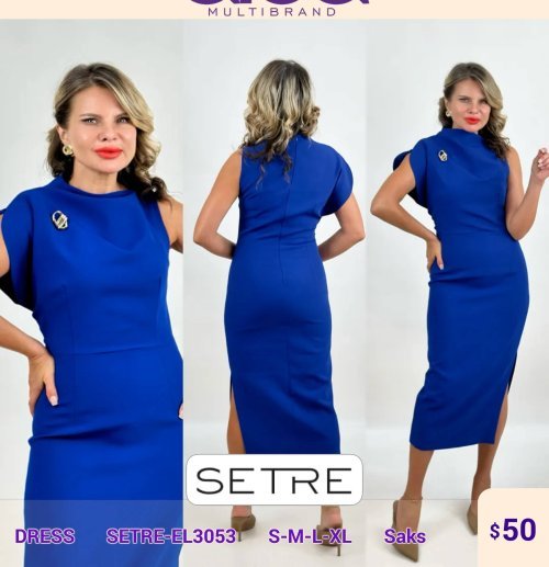 Платье SETRE (Синий, модель SETRE-EL3053) оптом